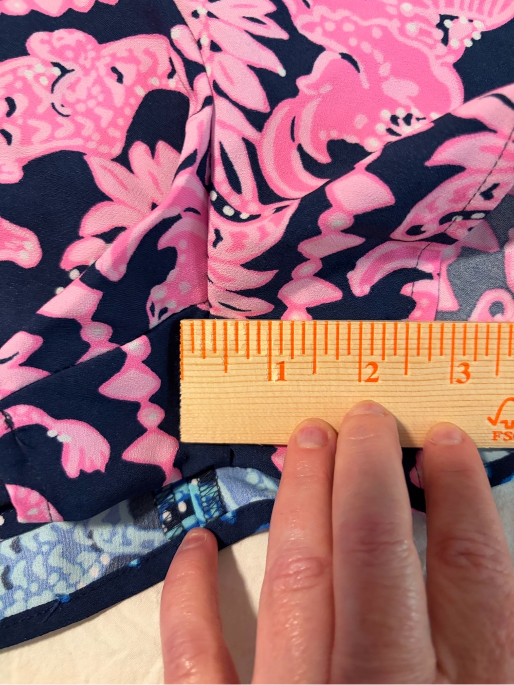 Lilly Pulitzer Blanca Stretch Romper High Tide Navy Perfect Pair Print Size 16 - Picture 11 of 16